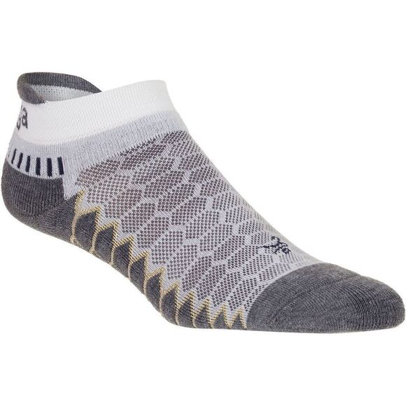 Balega 8073/0339 Unisex Sz Medium White/Gray Silver No Show Socks - Picture 5 of 5